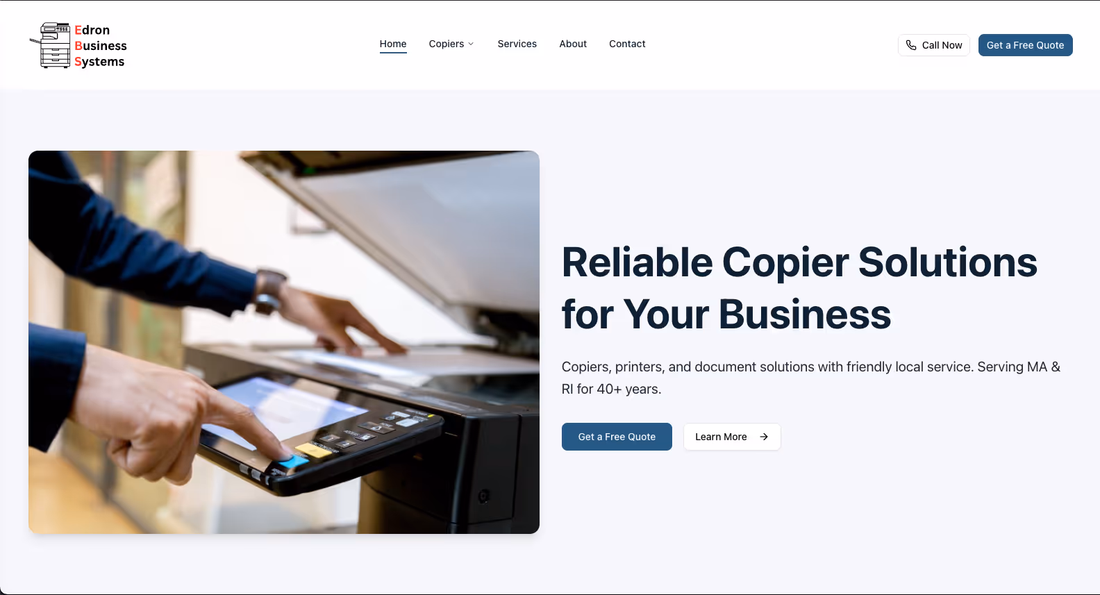 Edron Business Systems Website